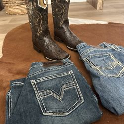 Cowboy Boots And Cowboy Pants