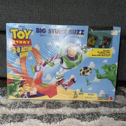 Mattel Hot Wheels Toy Story 3D Action Game Toy Brand New Sealed In Box 1998 Vintage