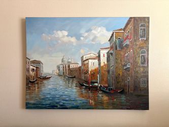 Large Venetian Canvas Wall Art