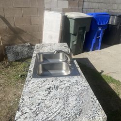 Marble Kitchen Sink Countertop 