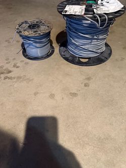 Two Spools of gray Electrical Wire