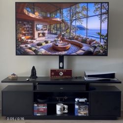 55" Samsung Tv, Entertainment Stand and Bose Sound Bar