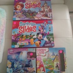 4 Disney Princess And Mickey Mouse Board Games!