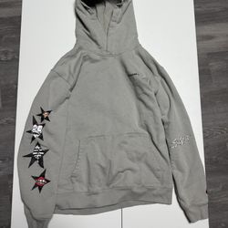Chrome Hearts X Matty Boy Chompers Hoodie Grey Size Medium 