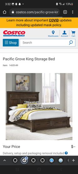 King AND QUEEN Storage Bed With Matching Nightstands 