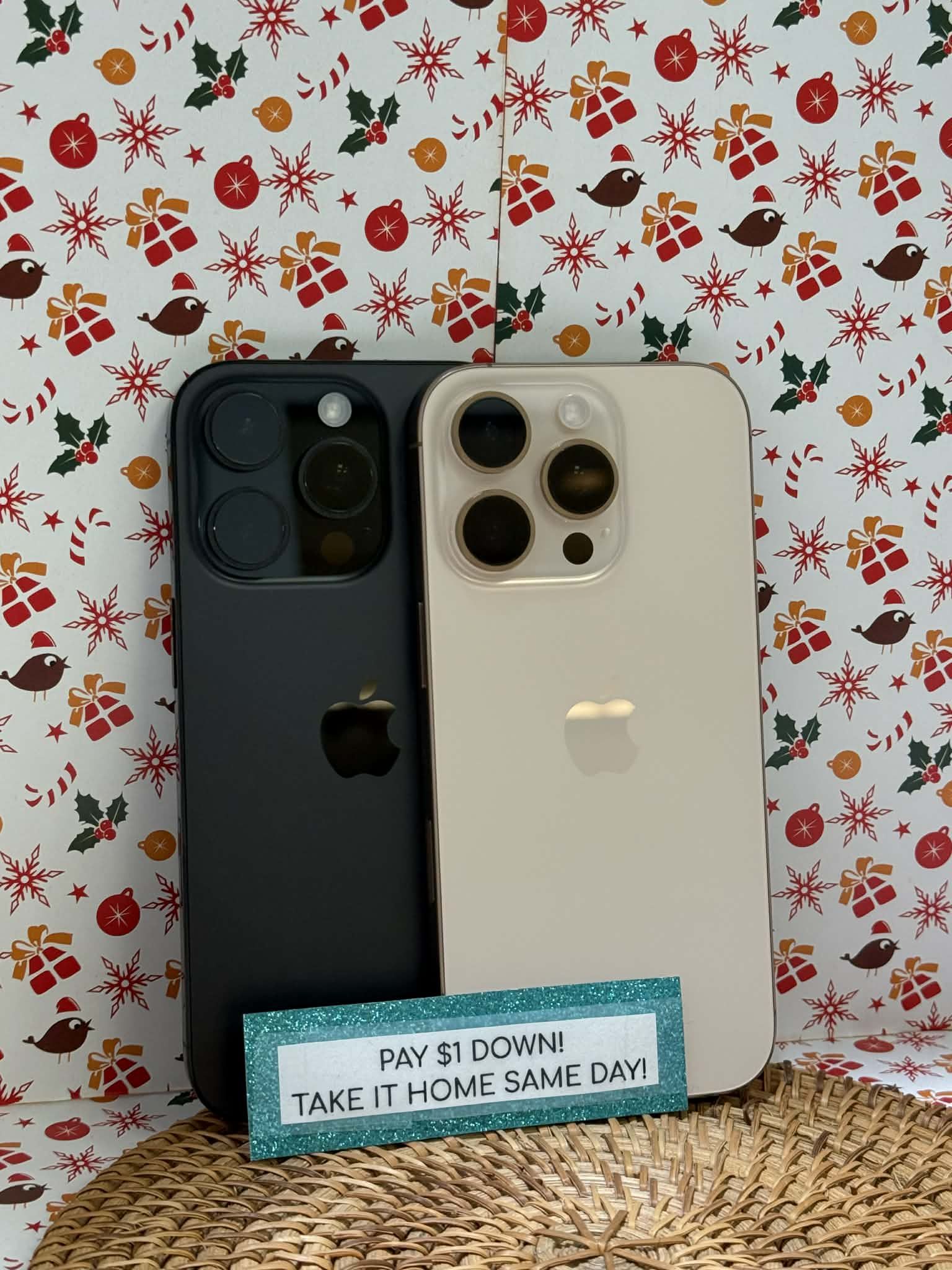 Apple iPhone 16 Pro - Pay $5 DOWN AVAILABLE - NO CREDIT NEEDED