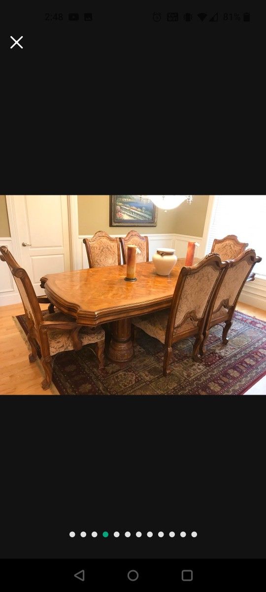 Supreme Quality Large Chestnut Dining Table