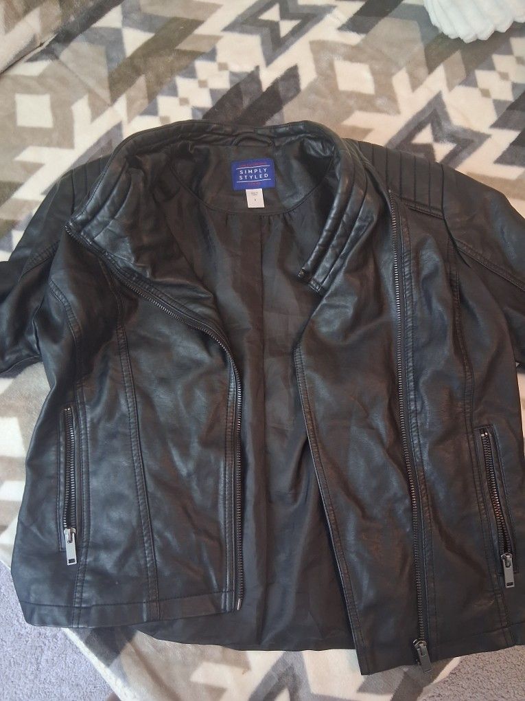 Faux LEATHER JACKET