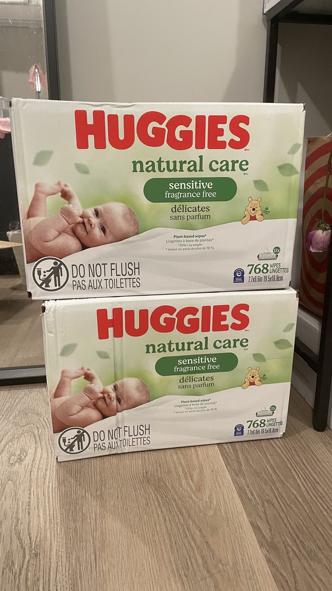 Huggies Natural Care Baby Wipes 12bags *4 For $90