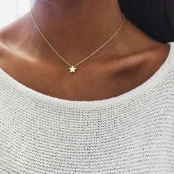 Minimalistic Golden Star Necklace