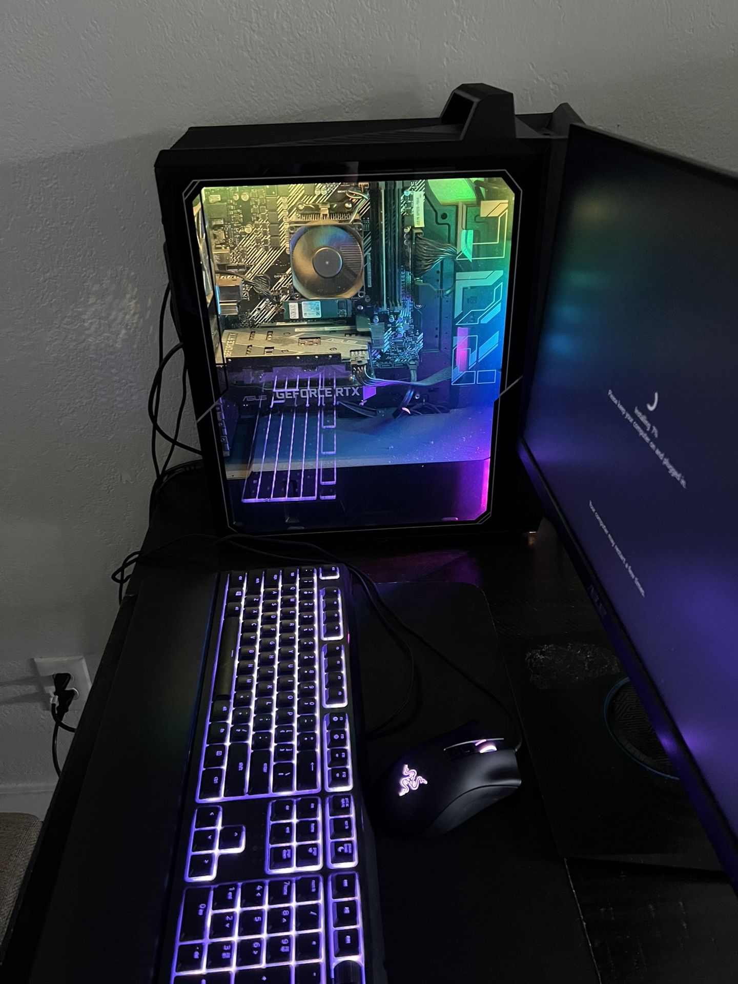 ASUS Gaming Desktop + 2 ASUS TUF Monitors
