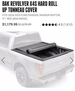 New Hard Roll Up Bed Cover. Ford Ranger, Chevy Colorado. Bak Revolver X4S