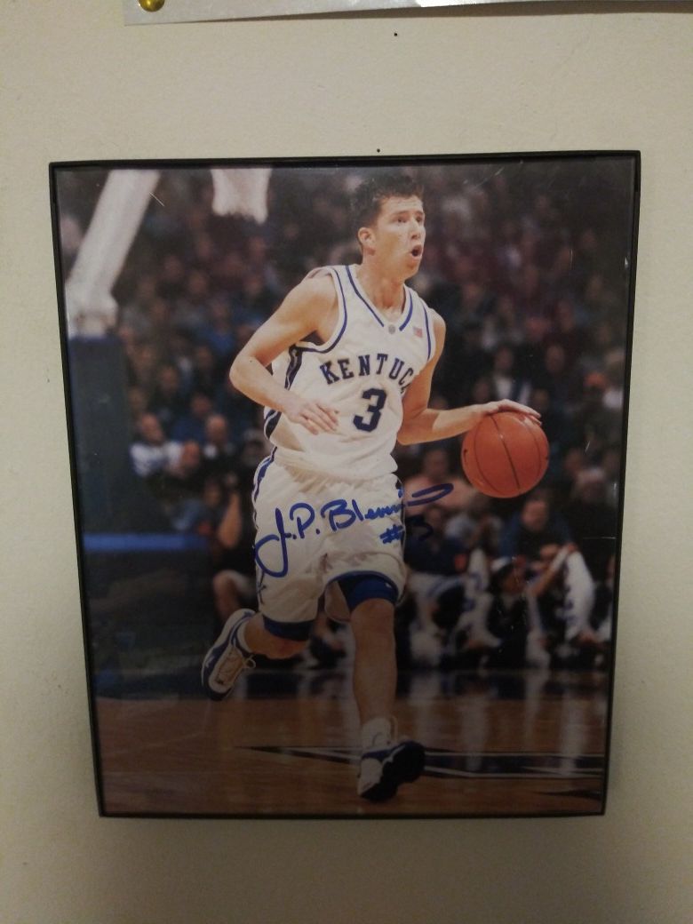 UK Framed JP Blevins autographed 8x10