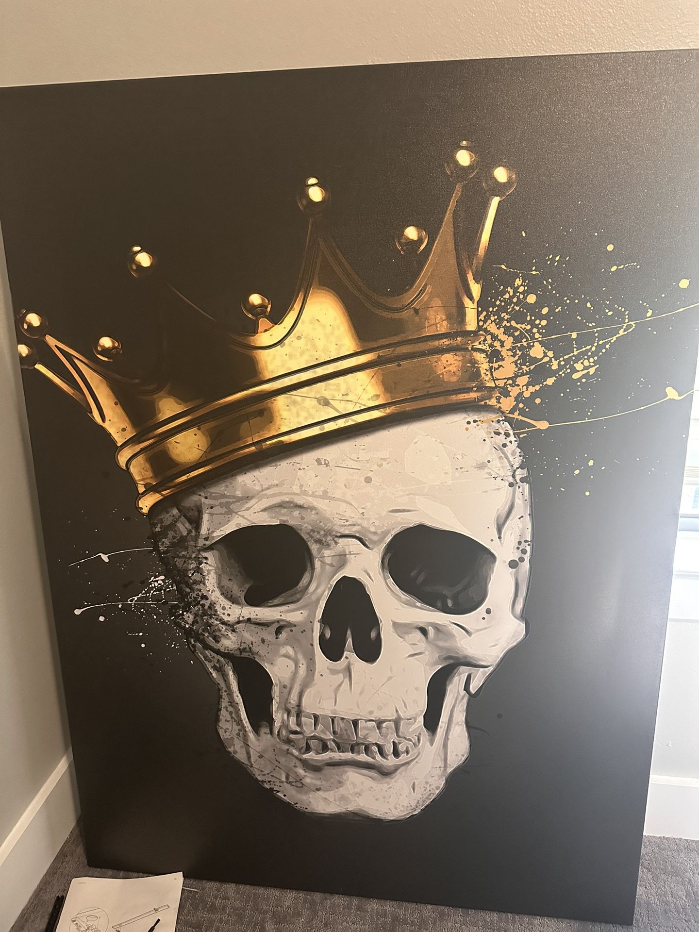 Canvas Skull Art 
