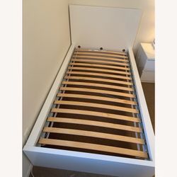 Twin Malm White Platform Bed Frame / Deliver 
