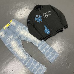 New Stacked Jeans New Jacket 