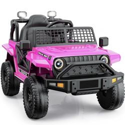 🔥Brand new in Box 🔥Ride On Car Toys,12V 7AH Toddlers Electric Car for Kids 3-5,Jeep Power Wheels with Remote Control for Girls Christmas & Birthday 