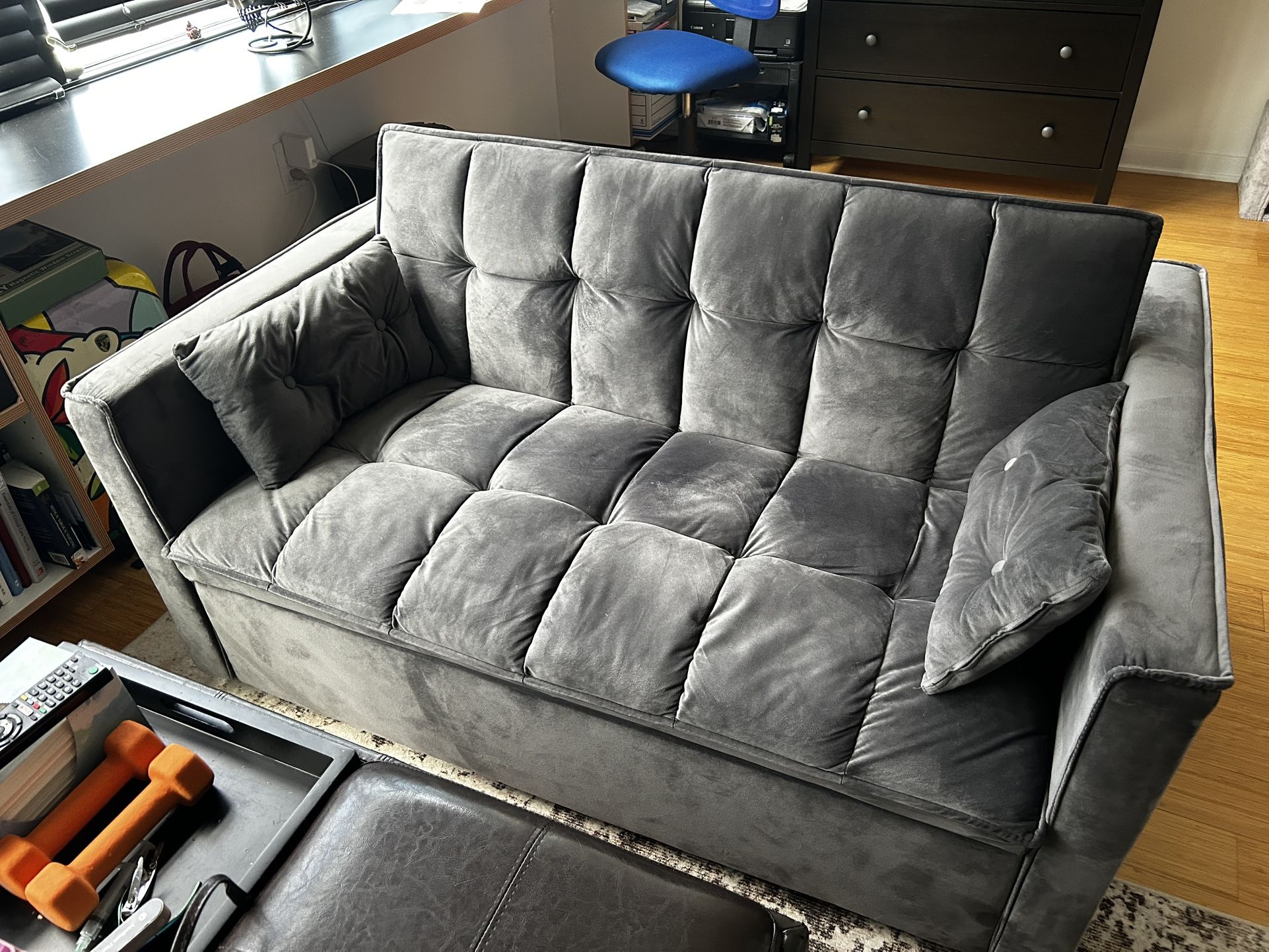 Wrofly 3 In 1 Convertible love seat sleeper