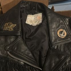 Ladies Leather Riding Jacket Size 12