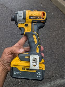 DeWalt impact and 4 ah battery
