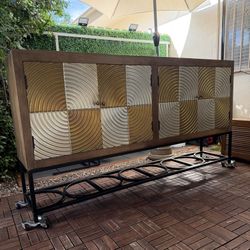 Indian Sideboard made in India real wood 🪵.      80”Wx16”Dx42”H