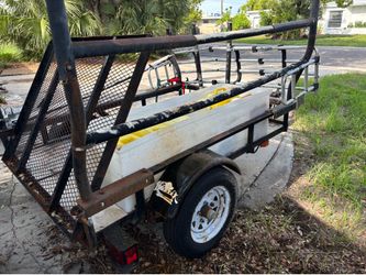 Open trailer with gate 6’ x 4’