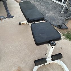 Tuff Stuff Adjustable Weight Bench With Preacher Curl 