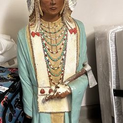 Florentine Art Studio Inc.  62" tall vintage Native American Chief Statue