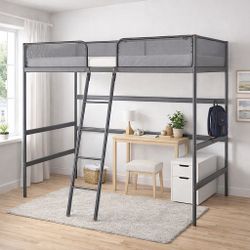 IKEA Tuffing Twin Grey Loft Bed Farm