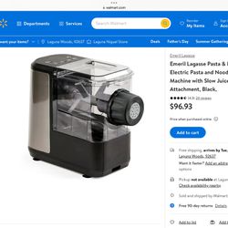 EMERIL LAGASSE Pasta & Beyond, Automatic Pasta and Noodle Maker with Slow  Juicer - 8 Pasta Shaping Discs Black for Sale in Anaheim, CA - OfferUp