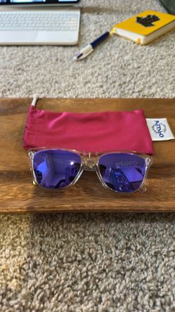 Oakley FROGSKINS -Crystal with Purple Iridium lenses