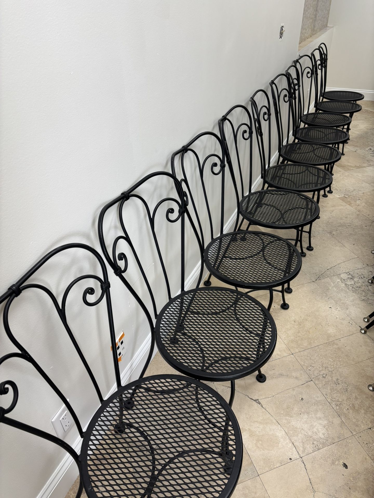 10 Metal Outdoor Cafe Chairs