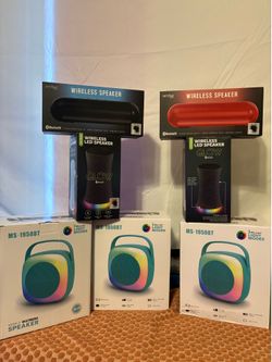 Wireless Bluetooth & less speakers brand new