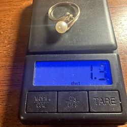 Vintage Ring Pearl One Missing 1.3 Kt Gold Grams 