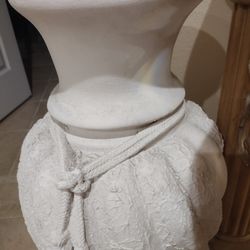 Set 2 Huge 28" Tall Sculpted Floor Vases