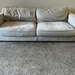 Beige Couch : Pet Free Smoke Free