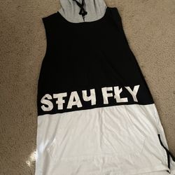"Stay Fly" Hooded Fashion Tank