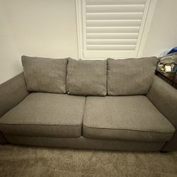 Gray Fabric Couch Queen Sofa Bed 