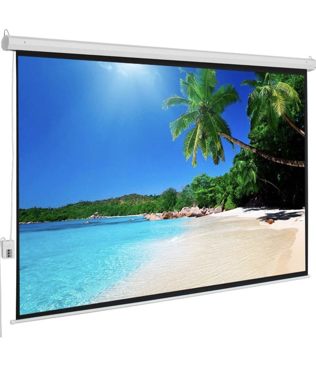 92" 16:9 80" x 45" Viewing Area Motorized Projector Screen