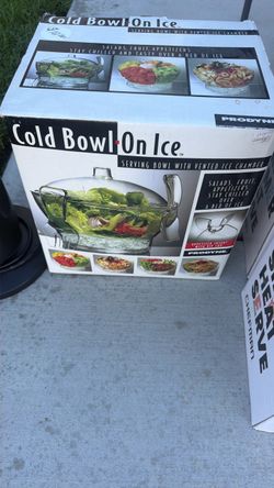 Cold bowl on ice