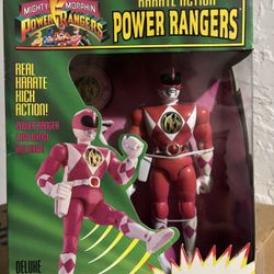 Bandai Mighty Morphin Power Rangers Karate Action Kimberly Pink