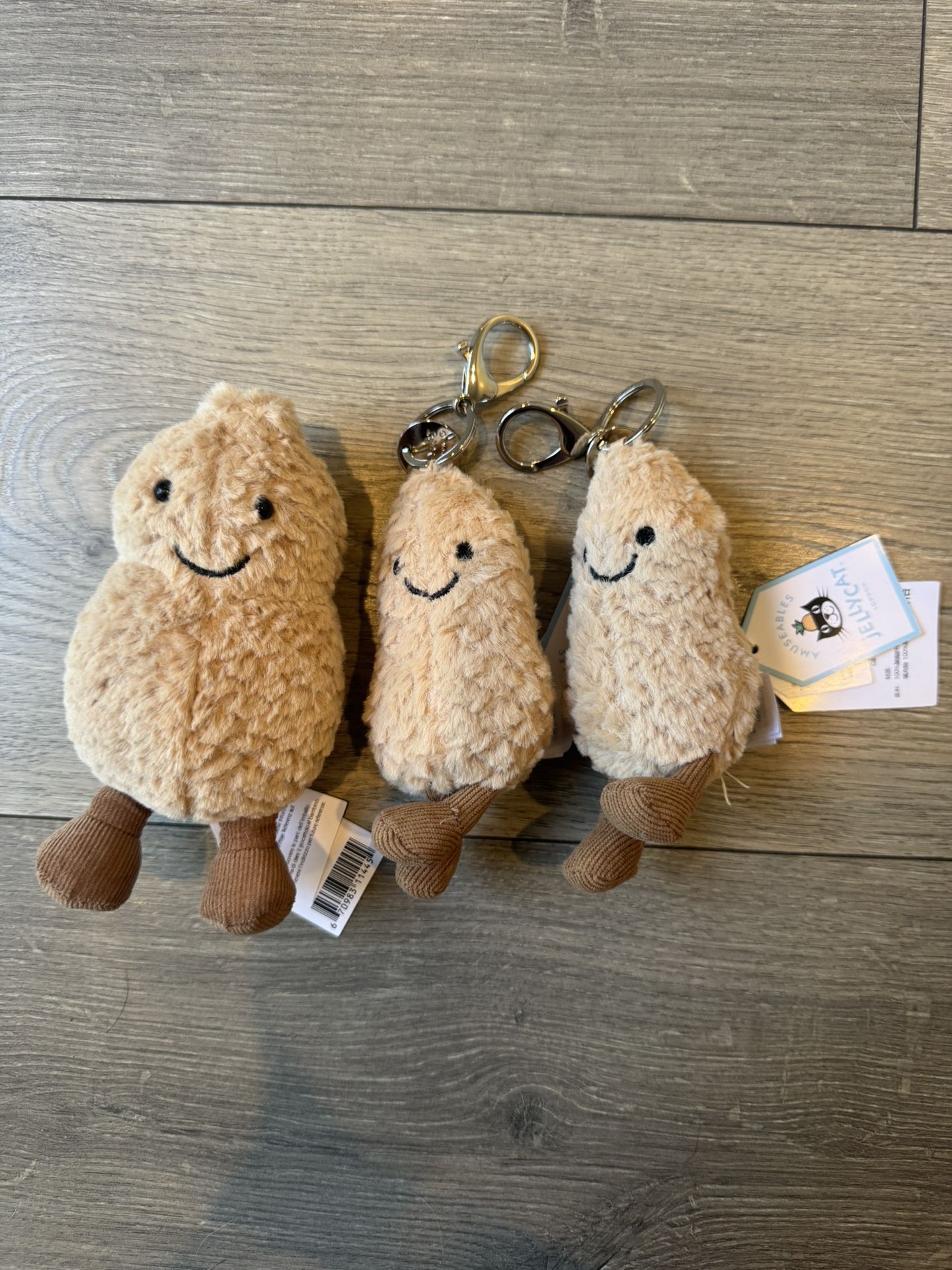 Jelly Cat Peanut Key Chain+Peanut Toy