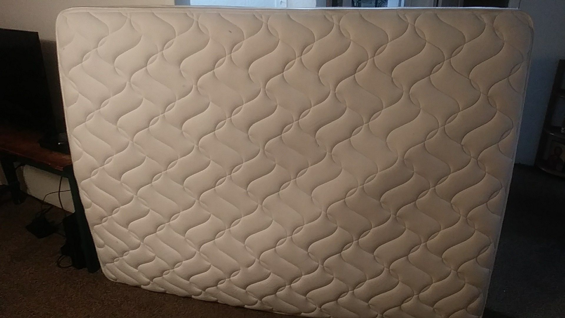 Fullsize mattress- 58 in by 75 inches