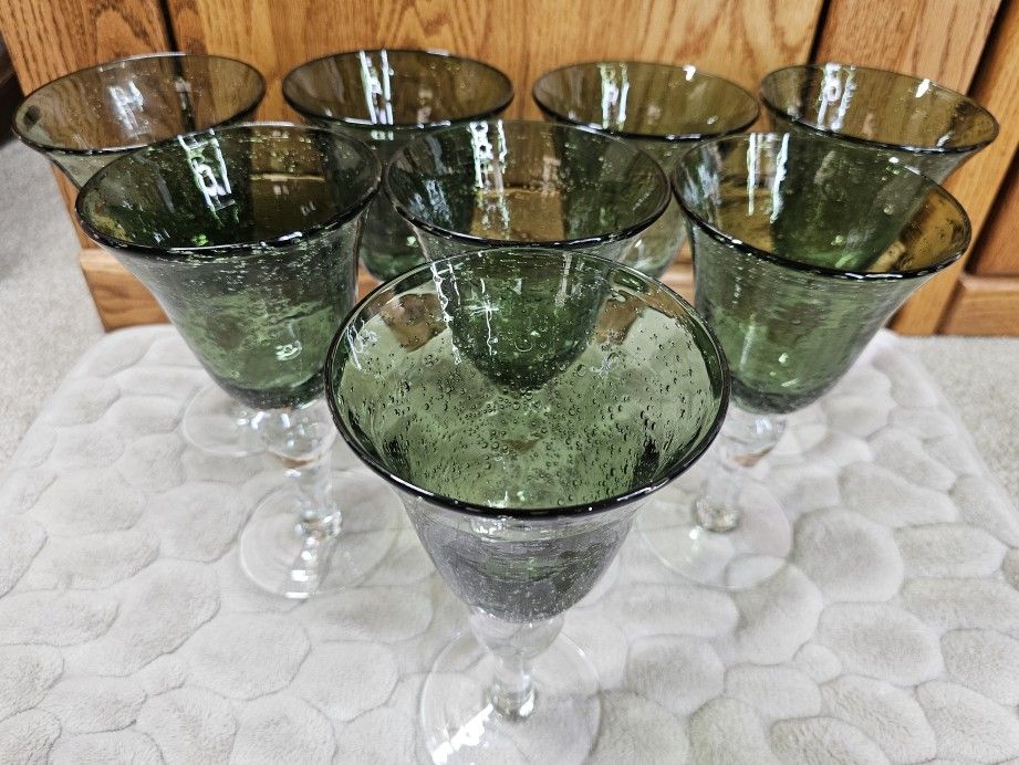 ARLAND IRIS SAGE WATER GOBLETS - SET OF 8
