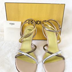 Fendi First F Strappy Heels
