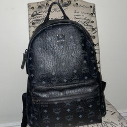 MCM Black Stark  Classic Backpack