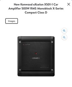 Kenwood eXcelon X501-1 Car Amplifier 500W RMS Monoblock X-Series Compact Class D
