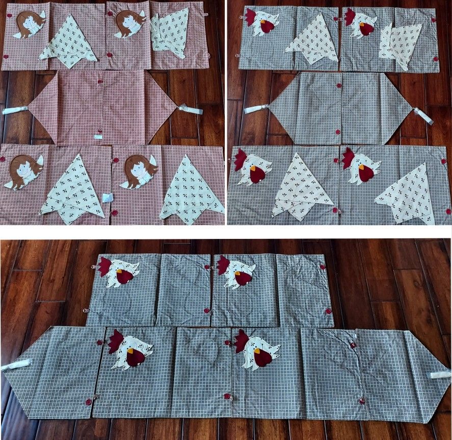 NEW Reversible Table Placemats & Centerpiece 