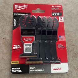 milwaukee 5pc Multi-Tool Blade Set