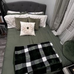 Full Size Bed Frame + Mattress 